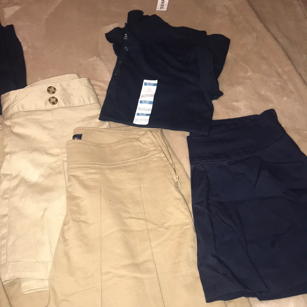 SOLD—-✨Navy & Khaki Girls Uniform Sets✨